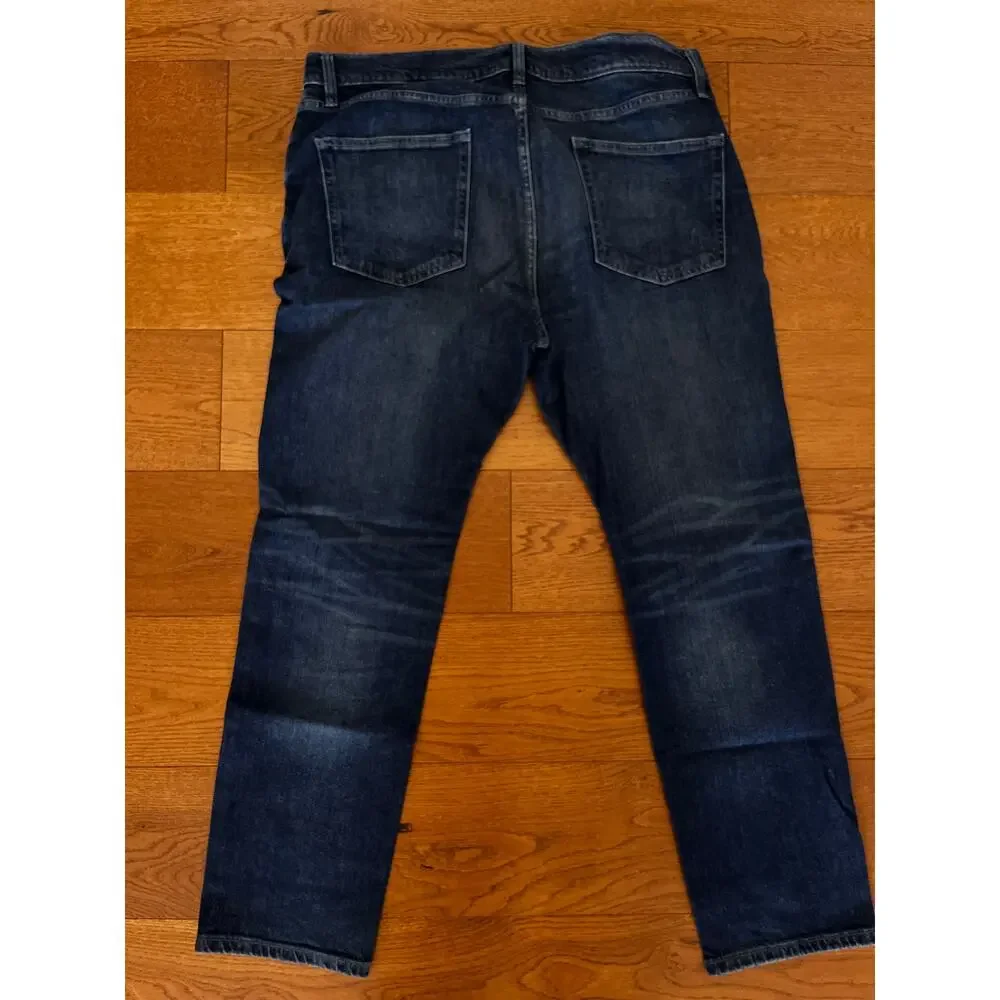 Mode Of One Mens 38x30 Jeans Slim Straight Leg Denim Medium‎ Wash Blue Stretch